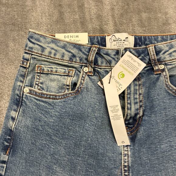 Miss Selfridge Denim Jeans Women 28x32 Blue Cropped Kickflare Boot Cowboy Pants - Picture 2 of 14